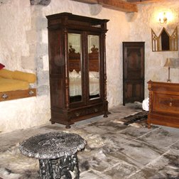 wooden cabinet in castle
